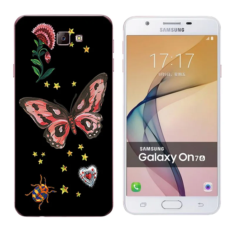 for Soft TPU Cover Samsung Galaxy J7 Prime/On7 2016/G610 Case Silicone Character Printing On7 2016 G610 |