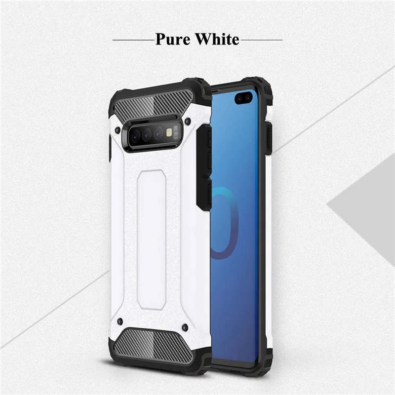 Pure White Coque чехол для samsung Galaxy J2 Core J4 Prime J6 S9 S10 плюс A6 A7 A8 A9 A6s A9s J3 J5 J7 Pro для телефона повышенной прочности с протекторным рисунком и задняя крышка - Цвет: Pure White