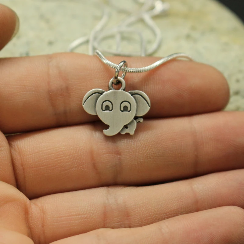 Lansix 20 шт. милое маленькое мультяшное ожерелье со слоном подвески для женщин с
