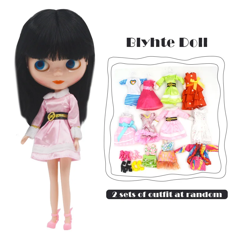 B4 -Outfit Заводская шарнирная кукла Blyth, Neo Blyth кукла Обнаженная Заказная блестящая кукла может изменить макияж и платье Diy, 1/6 шарнирные куклы - Цвет: B4 -Outfit
