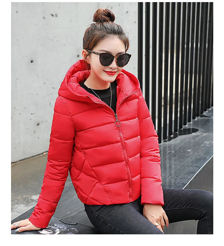 Женские Короткие хлопковые пальто на осень и зиму легкие тонкие куртки для