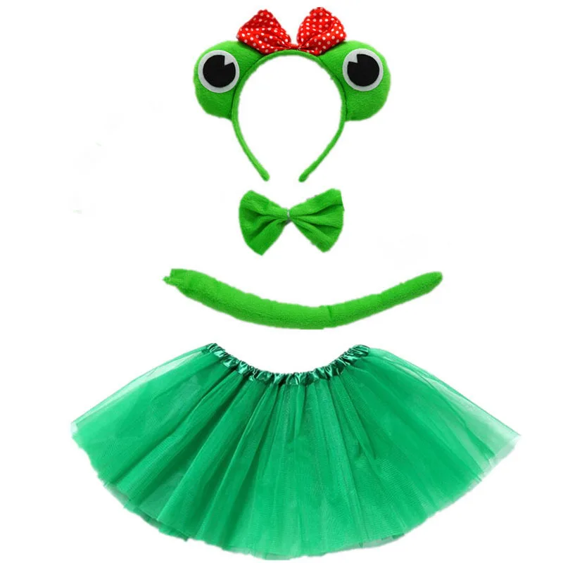 Костюм для костюмированной вечеринки с лягушкой и принцем девочек повязка на
