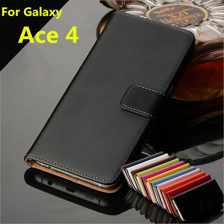 Чехол-книжка для Samsung Galaxy Ace 4 G313H Ace4 кожаный | Мобильные телефоны и аксессуары