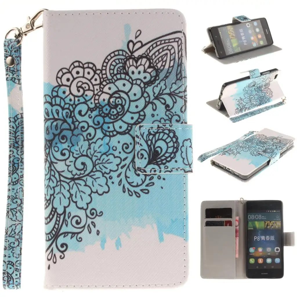 Флип чехол для Huawei P8 Lite P 8 ALE L21 L23 L02 телефона кожаный P8Lite силиконовый бумажник|case for