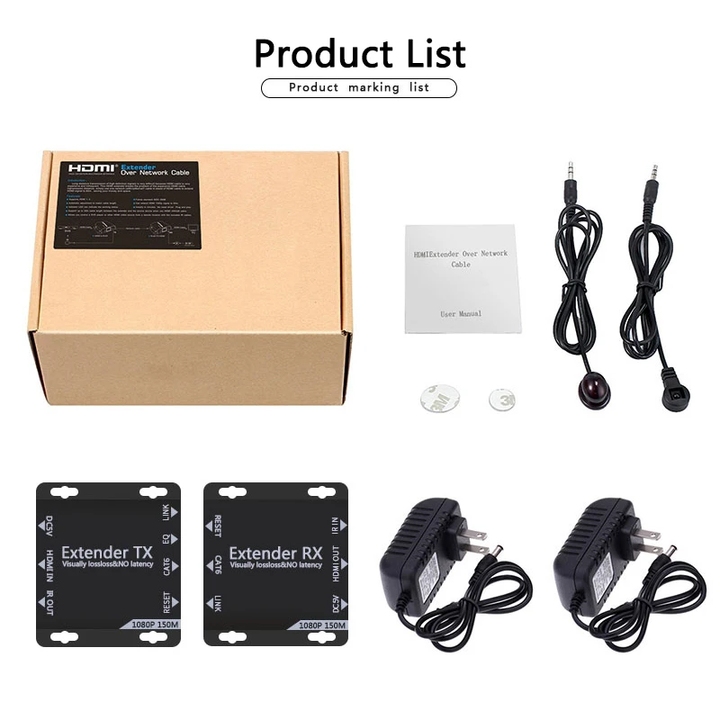 150 м HDMI USB удлинитель RJ45 IP сеть KVM Over через Cat5 Cat5e Cat6 с широким ИК спектром по