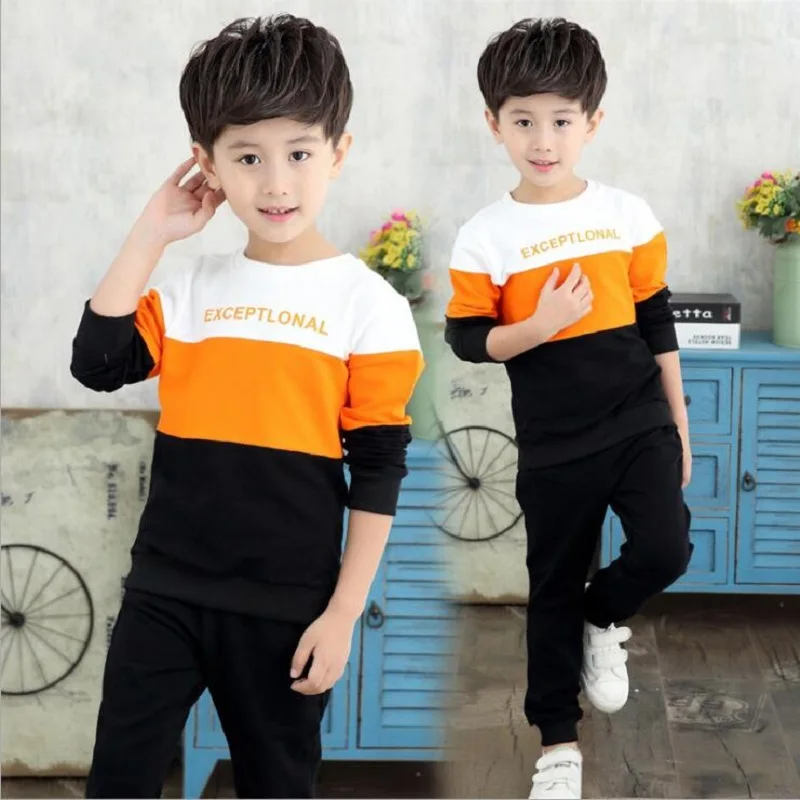 Комплекты детской одежды для мальчиков на весну и осень спортивный костюм