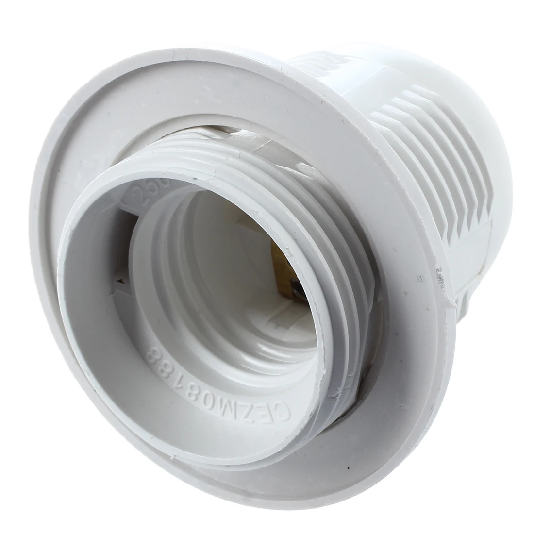 E27 AC 250V 2A White Plastic Surface Light Bulb Socket Holder | Электроника
