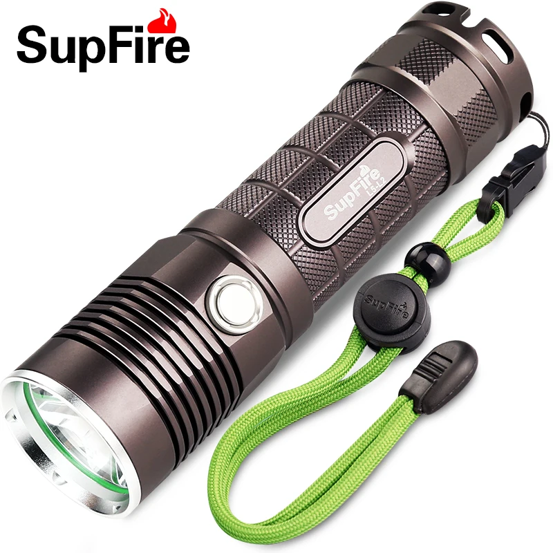 Supfire L5 CREE XM-L T6 10 Вт светодиодный фонарик 1100 люмен светодиодный фонарик от аккумулятора 18650