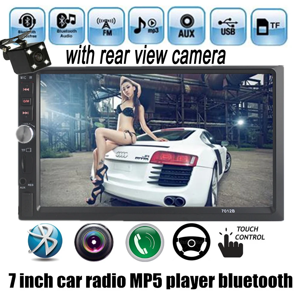 Автомагнитола 2 din с поддержкой bluetooth 7 дюймовым сенсорным экраном MP5 MP4 плеером