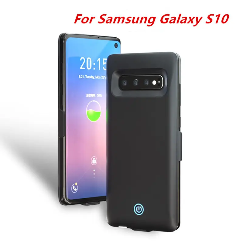 Для samsung Galaxy S10 Батарея чехол Зарядное устройство Чехол Smart 7000 мА/ч Мощность банка