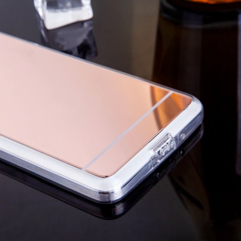 Для Samsung Galaxy Гранд Премьер Случае G531 G531H G530 G530H Зеркало дело Мягкие TPU Задняя Крышка