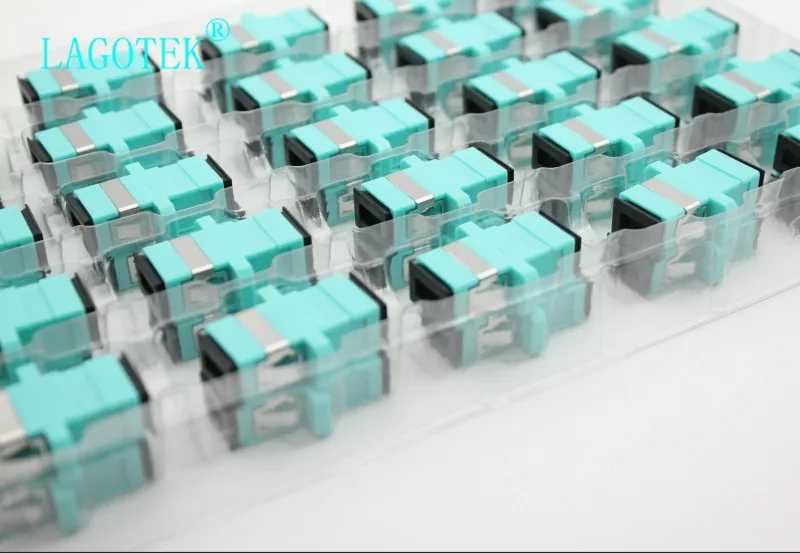 50 шт./пакет SC UPC Simplex mode волоконно-оптический адаптер OM3 SCUPC оптоволоконный