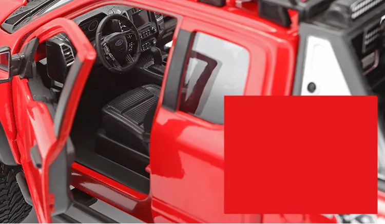 Высокое качество 1:24 Ford F150 звукосниматель Раптора сплава Модель автомобиля, коллекция моделирования и подарочный металлический внедорожный модель