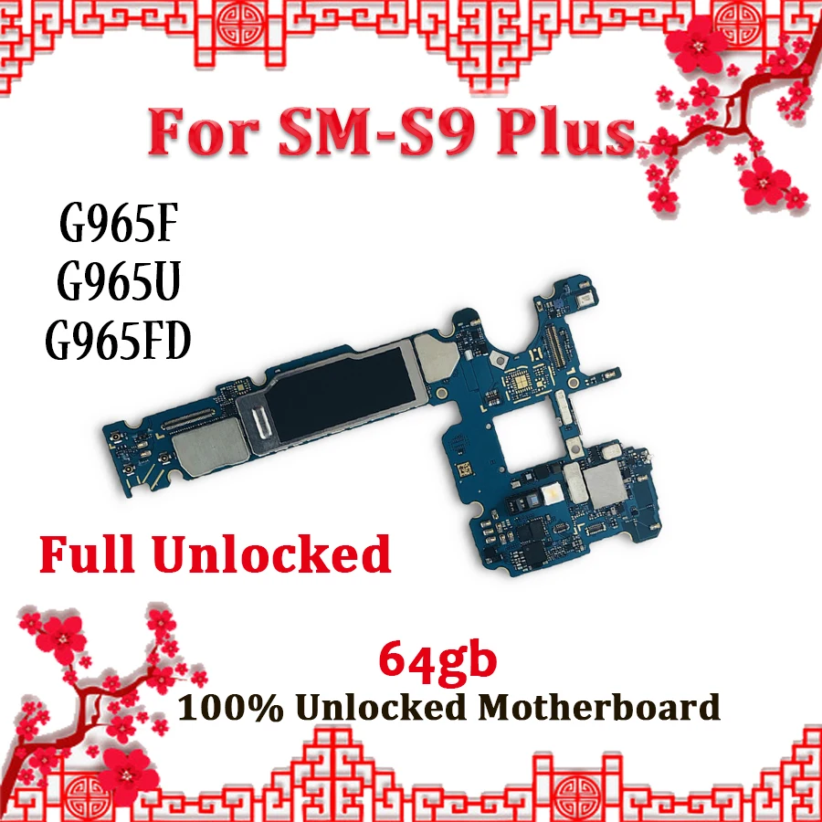 Оригинальная разблокированная материнская плата для samsung Galaxy S9 Plus G965F G965U G965FD плата с системой Android