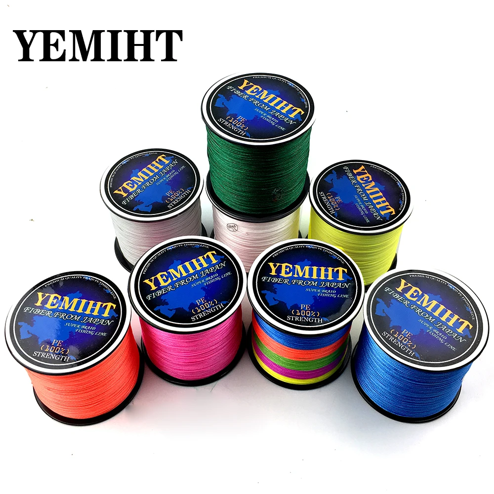 Плетеная рыболовная леска YEMIHT 8 прядей 4 пряди 300 м японская многонитевая плетеная