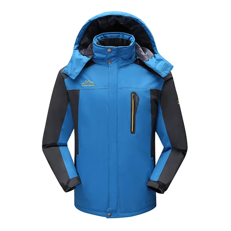 Plus Size 9XL Winter Thick Fleece Down Jacket Thermal Waterproof Windbreaker Outwear Military Tactical Down Parka Outwear Coats