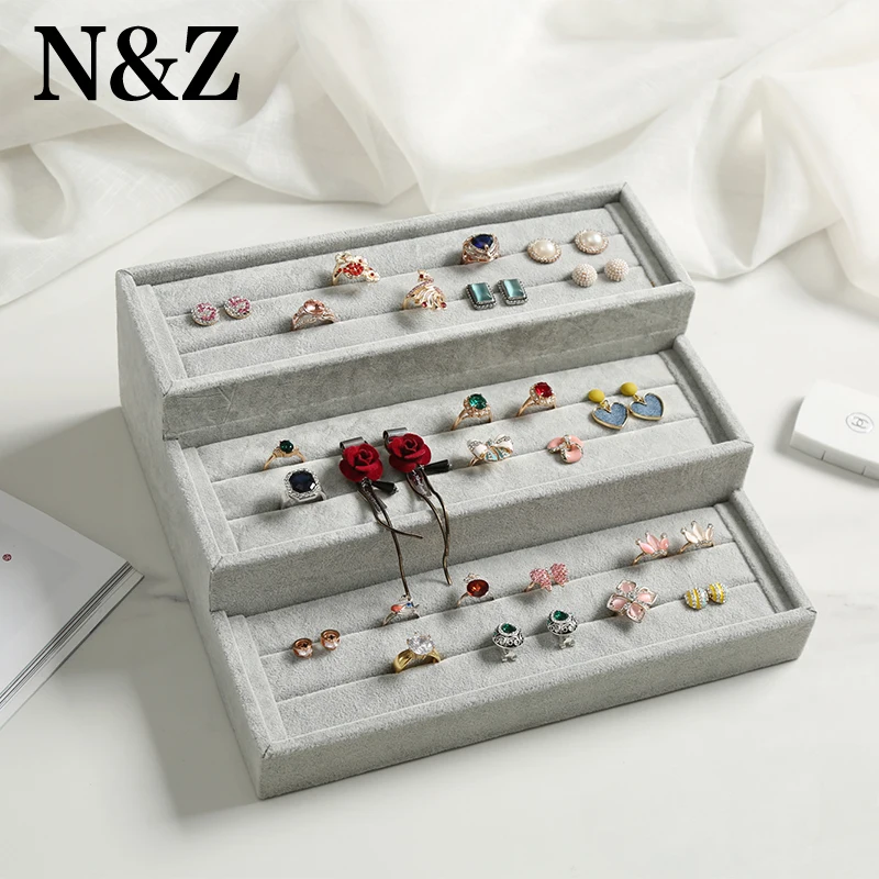 N & Z новые 3-слойные серьги для ювелирных изделий стенд держатель Органайзер