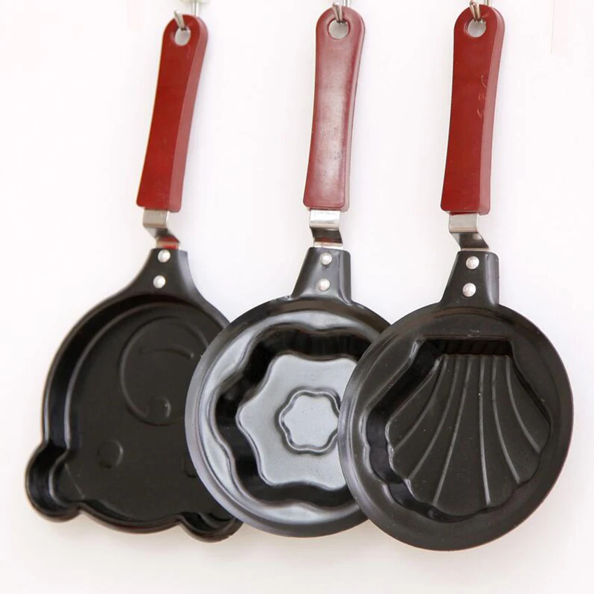 Cute 6 cartoon pattern mini non-stick breakfast omelette pancake egg wok mold cookware | Дом и сад