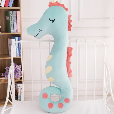 45cm Creative Hippo Plush Toy Stuffed Doll Sea Horse Throw Pillow Baby Sleep | Игрушки и хобби