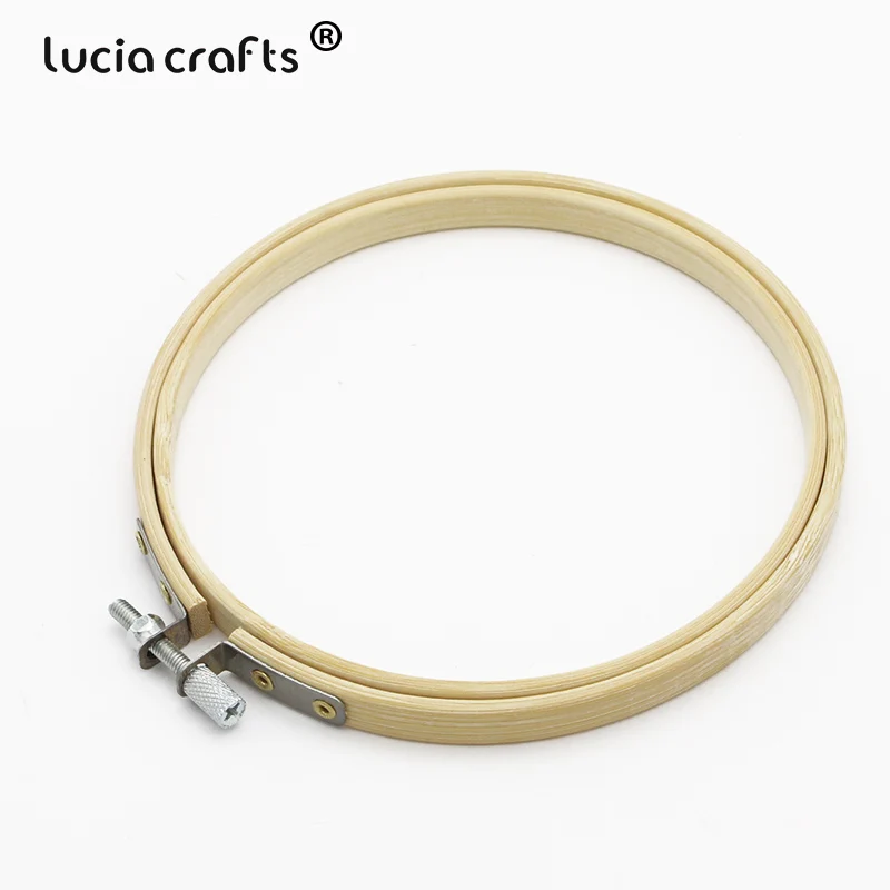 Style 1 13cm 1 шт./лот, деревянная рамка, обод кольцо, вышивка, ручная работа, кольцо-обруч, Бамбуковая машина, сделай сам, для шитья и вышивки крестом, инструмент для рукоделия E0715 - Цвет: Style 1 13cm