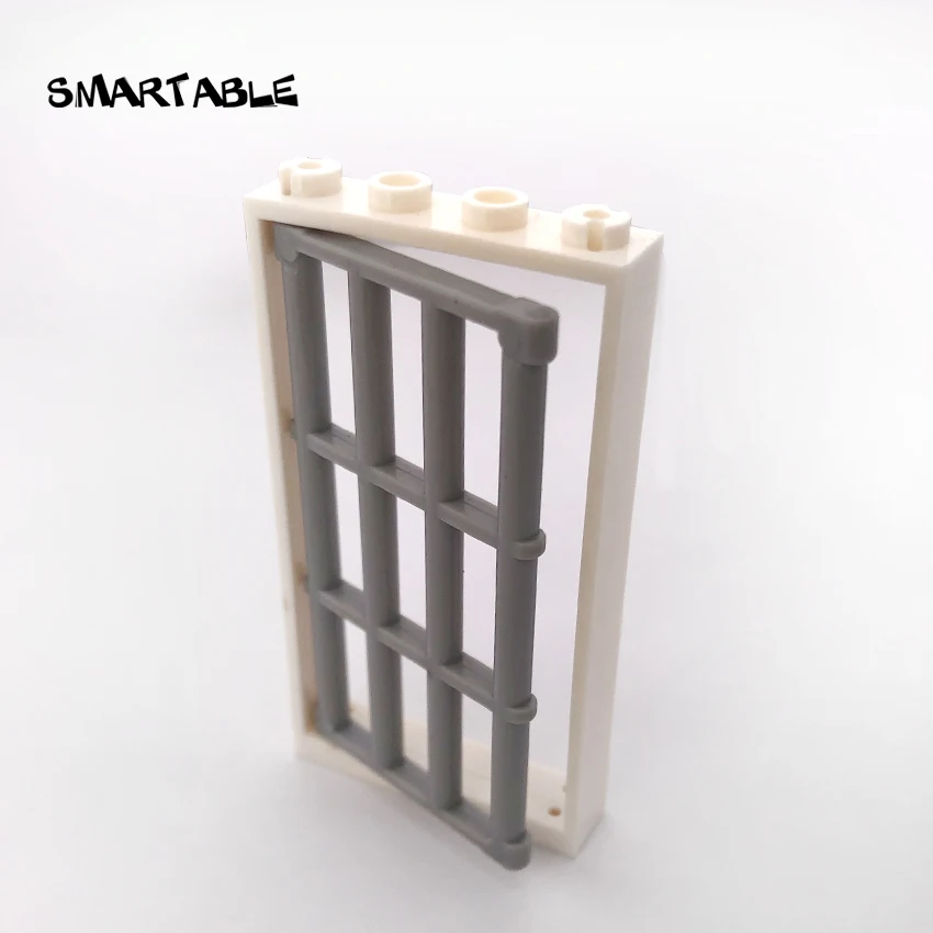 Умная оконная дверная рама 1x4x6 строительные блоки MOC части со стеклянными игрушками для детей дом совместим все бренды город 20 шт./лот