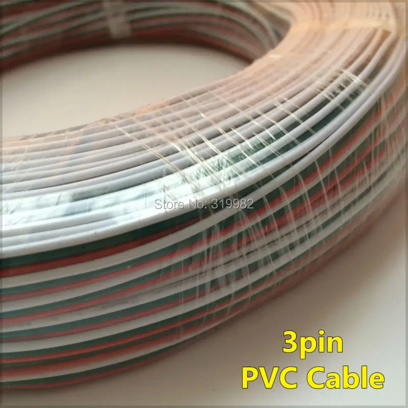 5 метровый 3 контактный провод красный зеленый белый луженая медь 3P 22AWG