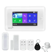 1set bonlor all touch screen alexa version 433mhz gsmwifi diy smart home security monitor alarm system kits for free shipping