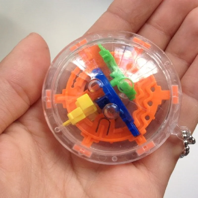 2 шт./компл. 3D Мини Магия Интеллект лабиринт мяч дети баланс логика способность