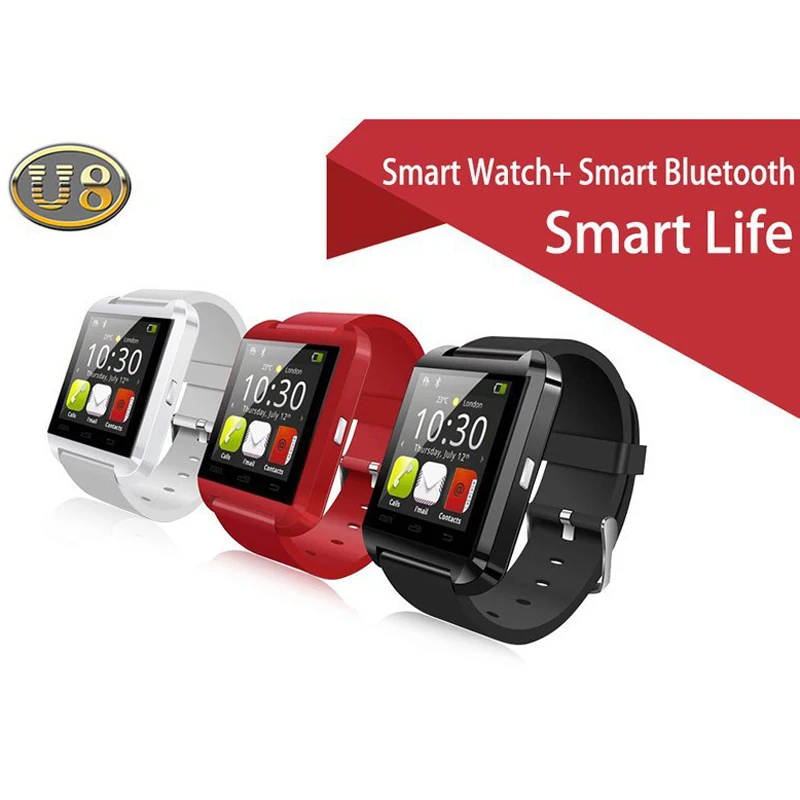 Смарт часы U8 с Bluetooth умные U80 для IPhone 6/5S Samsung S6 / Note 4 HTC смартфонов на Android