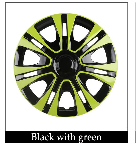 OHANEE Hubcap 14 дюймов автомобиля железные колпачки колеса чехол Крышка Ступицы Авто Ремонт Аксессуары(2 шт - Цвет: Зеленый