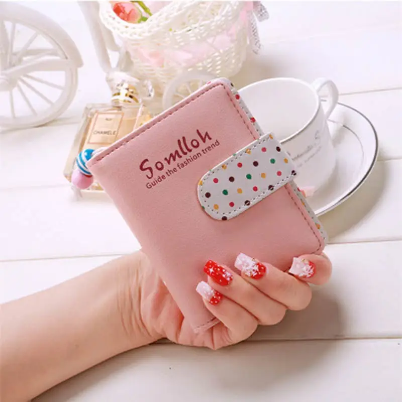 Новинка 2018 ПУ кожаная монета кошелек Модный женский милый волнистый на молнии