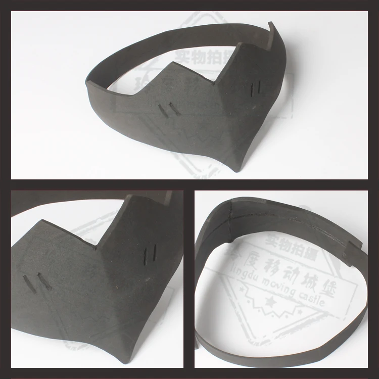 Ручной работы OW Шимада гэнджи Воробей кожи Черный косплэй головные уборы