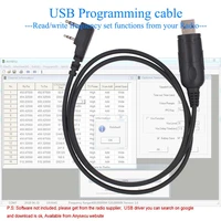 anysecu usb programming cable for baofeng uv 5r qyt kt 8r anysecu walkie talkie two way radio