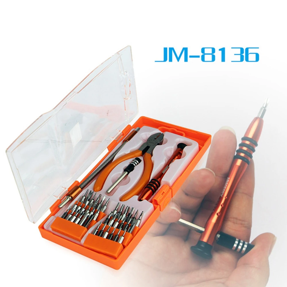 JM-8136 40 В 1 Многофункциональный Набор отверток Destornilladores de Precision для ремонта