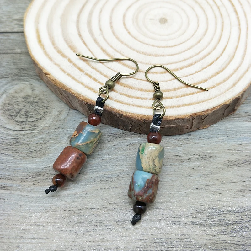 Новые винтажные этнические серьги высокого качества ручной работы из бисера и