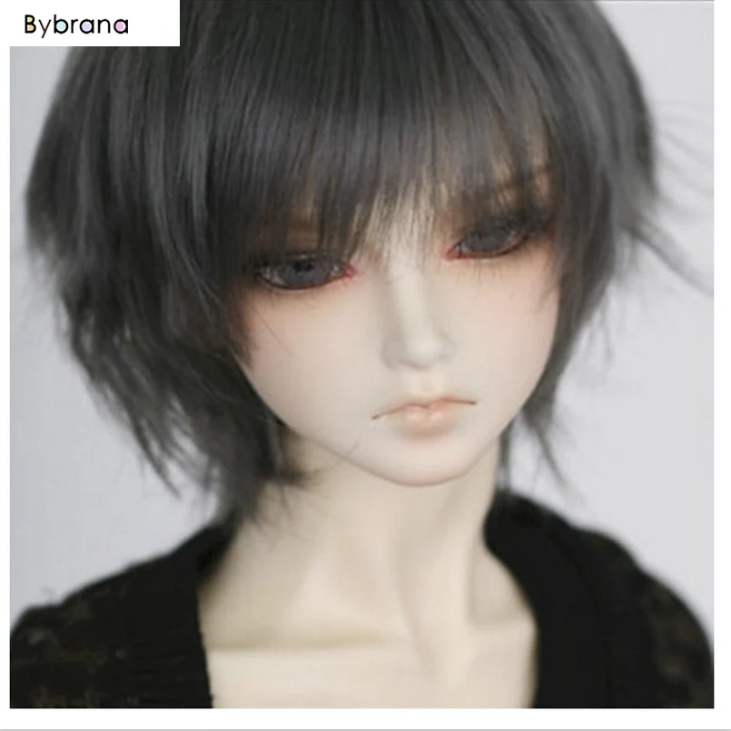Bybrana 1/3 1/4 1/6 1/8 BJD Doll Wig High Temperature Fiber Fashion Short Hair for Dolls Toy Accessories Good Quality | Игрушки и хобби