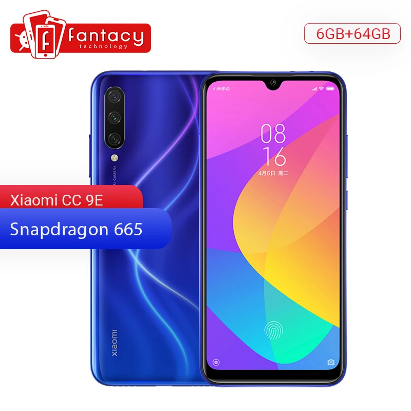 Оригинальный Xiaomi Mi CC9e 9 SE 6 ГБ ОЗУ 64 Гб ПЗУ мобильный телефон Snapdragon 665 088 &quotAMOLED 48MP