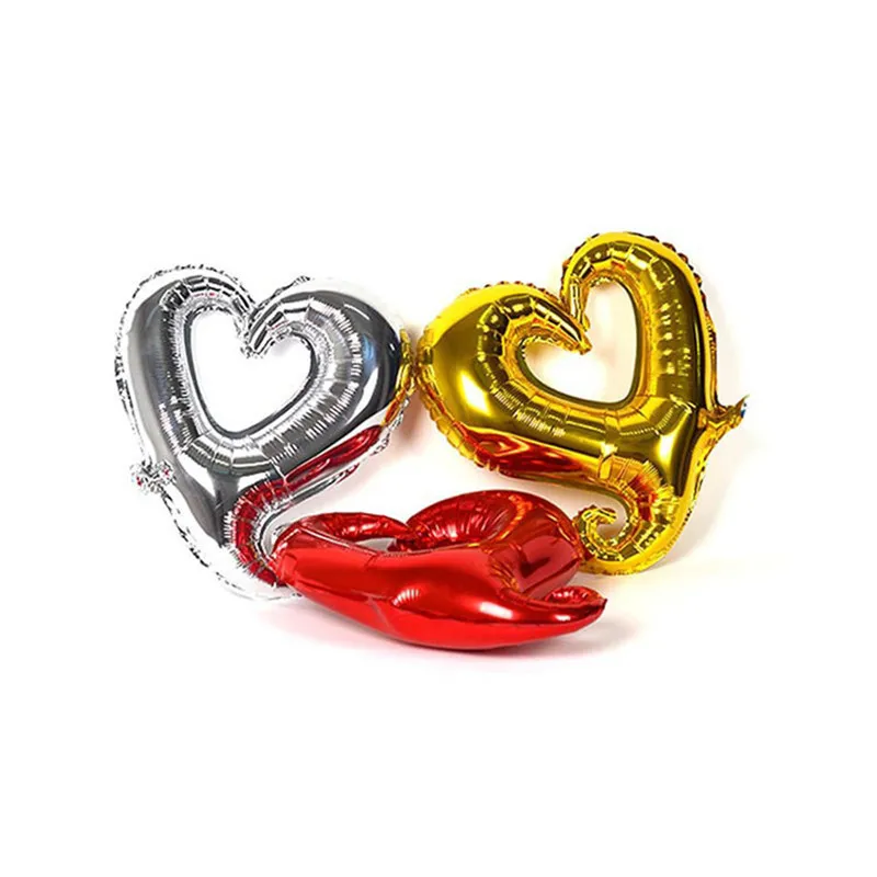2018 Promotion New Helium Fashion 500pcs 18 Inch Hook Heart Shaped Balloon Foil Wedding Decoration Birthday Gogo Aluminum Toy | Дом и сад