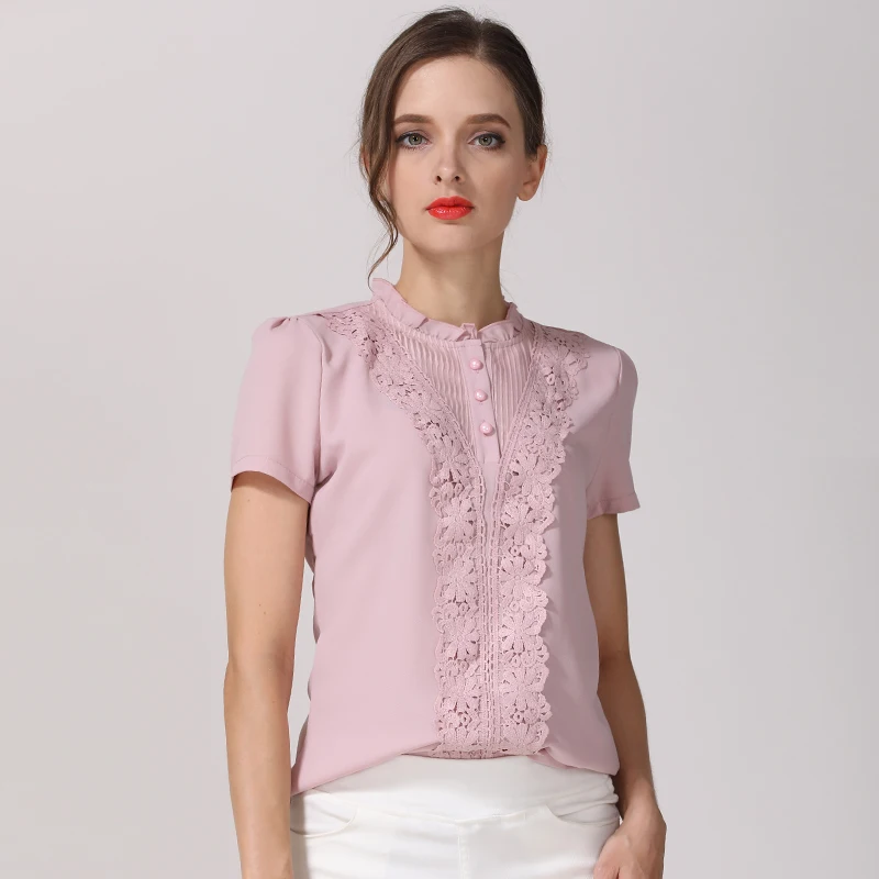 2019 летняя шифоновая Женская одежда с коротким рукавом повседневная женская