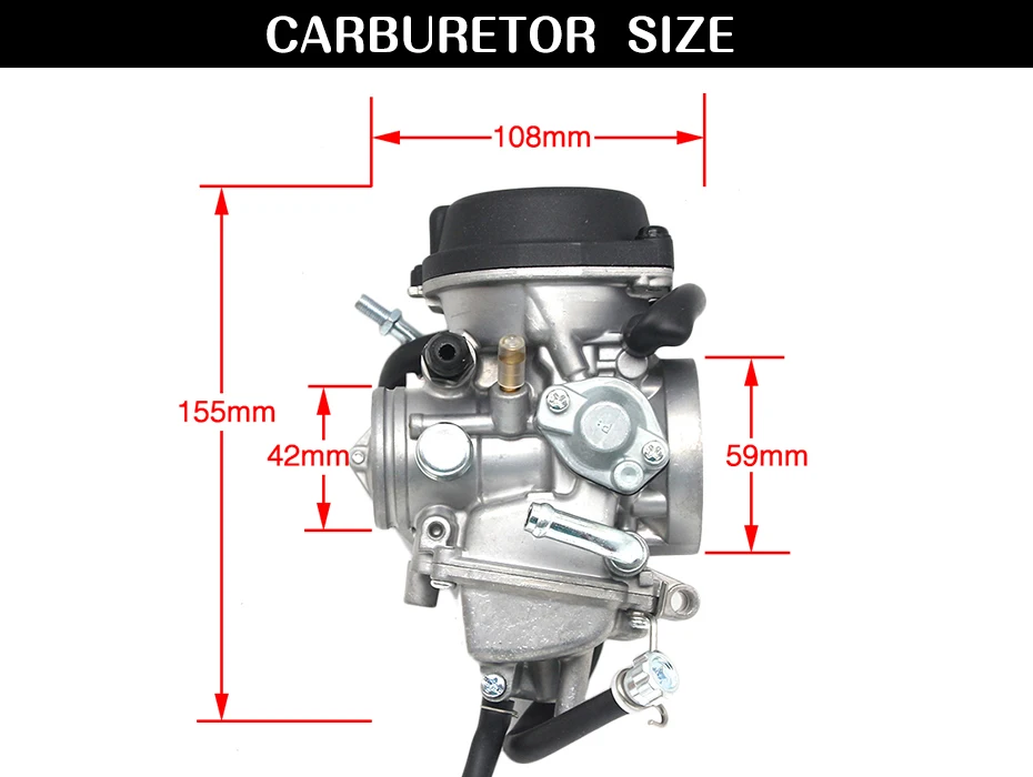 ZSDTRP мотоциклетный Карбюратор ДЛЯ Arctic Cat DVX400 DVX 400 ATV Quad 350CC 400CC 500CC Carb PD36J 36 мм
