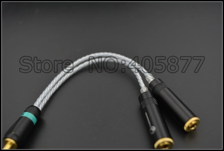 Hi-End аудио посеребренный 3 5 мм штекер 2 Женский удлинитель для наушников 0 м 1 фут
