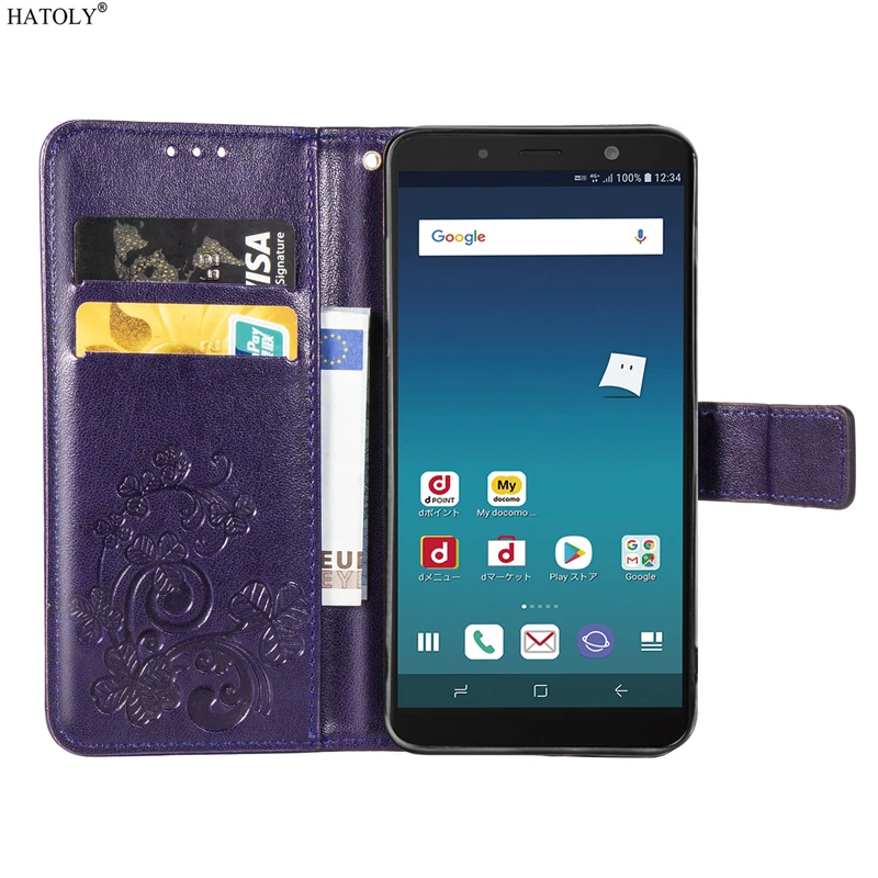 Чехол кошелек для Samsung Galaxy Feel 2 чехол книжка из искусственной кожи с силиконовой
