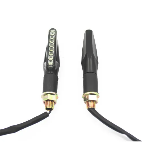 Черный 9 СВЕТОДИОДНЫХ указателей поворота мигалка янтарный свет мотоцикл для Honda