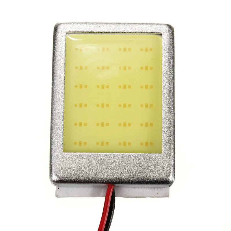 Светодиодная панель для салона автомобиля белая 24 SMD T 10 COB чип 28-40 мм фестон купол +
