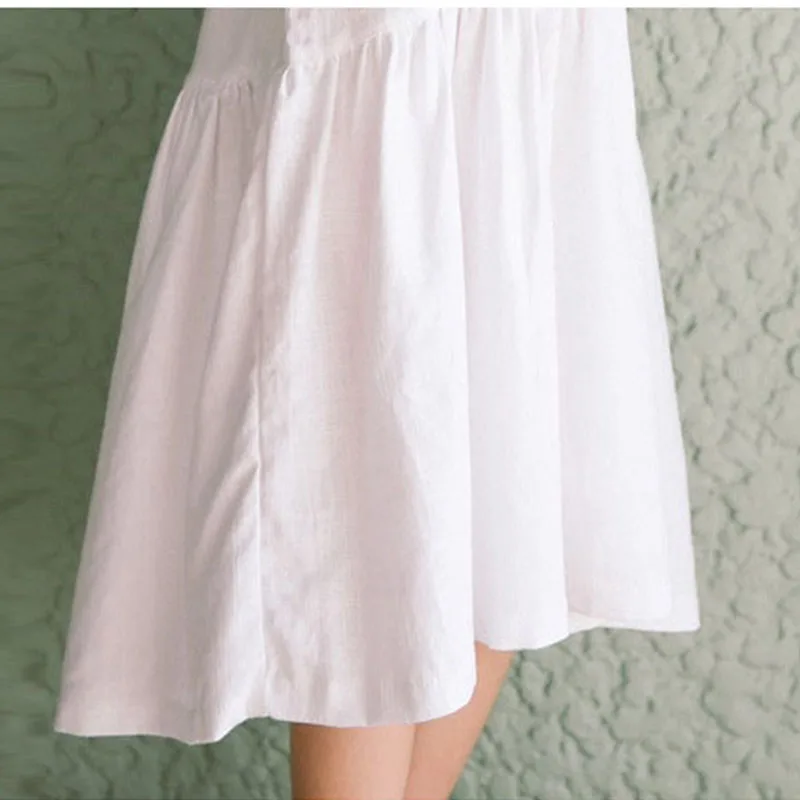 2018 летнее платье принцессы для подростков хлопковые платья с цветочной вышивкой