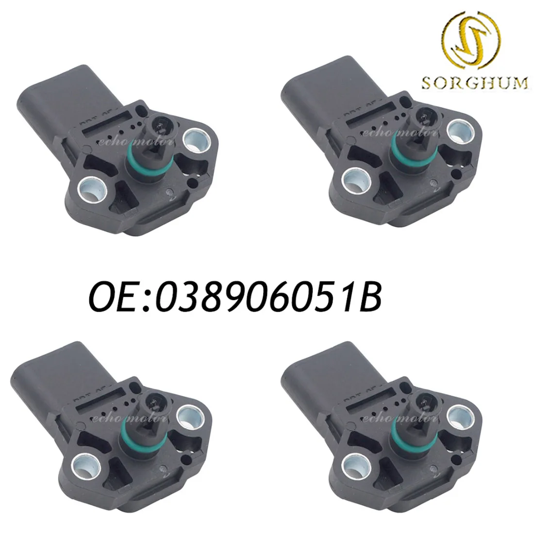 

New 4PCS MAP Sensor / Manifold Air Pressure Sensor / Turbo Boost Sensor For V W SEAT 038906051B 0281002399