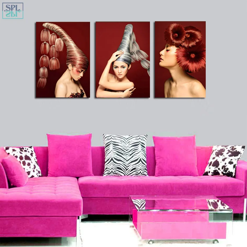 SPLSPL Современный арт принт на холсте плакат картина для салона красоты рисунок