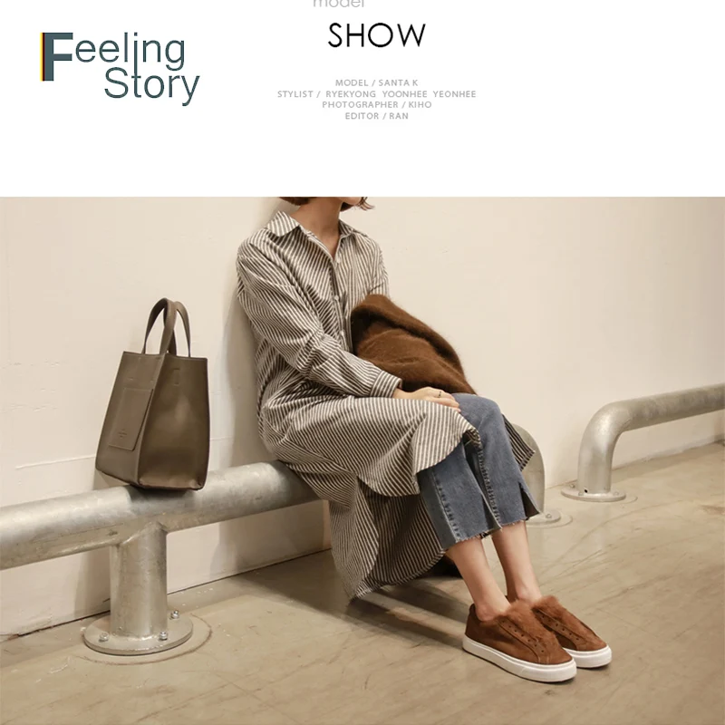 Длинный рукав полосатая блузка рубашка из хлопка и льна размера плюс Корейская