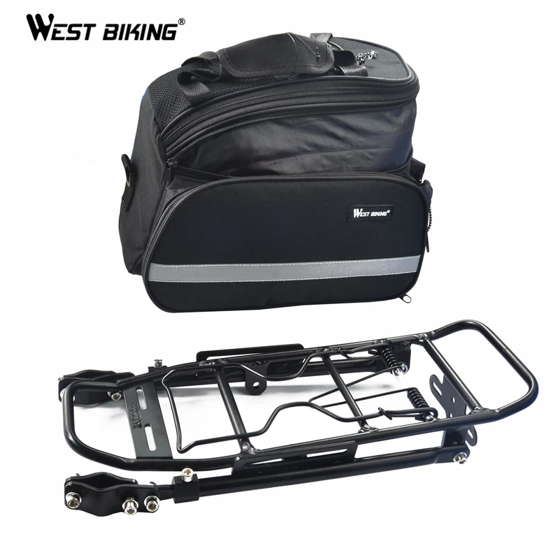 Велосипедный багажник WEST BIKING с грузоподъемностью 25 кг задняя подставка для