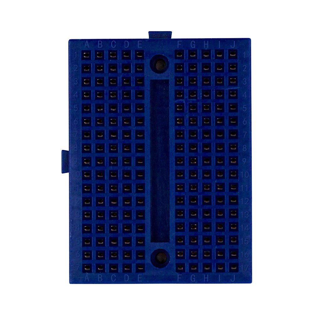Синий SYB-170 Mini Solderless Prototype Experiment Test Breadboard 170 Tie-points 35*47*8.5mm for arduino diy kit - Цвет: Синий